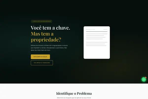 Site Advocacia Imobiliária, projeto da Virtus