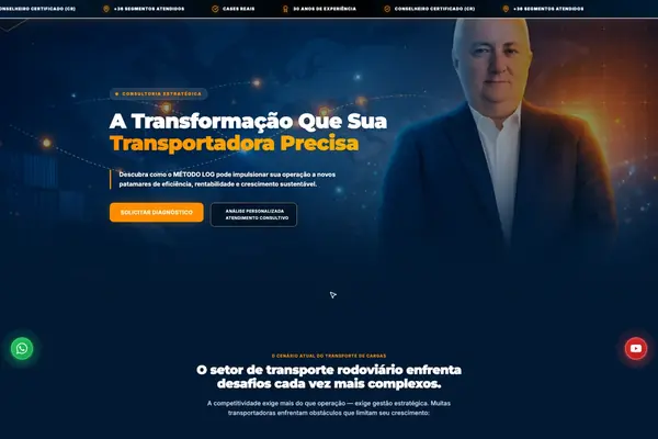 Site Método LOG, projeto da Virtus