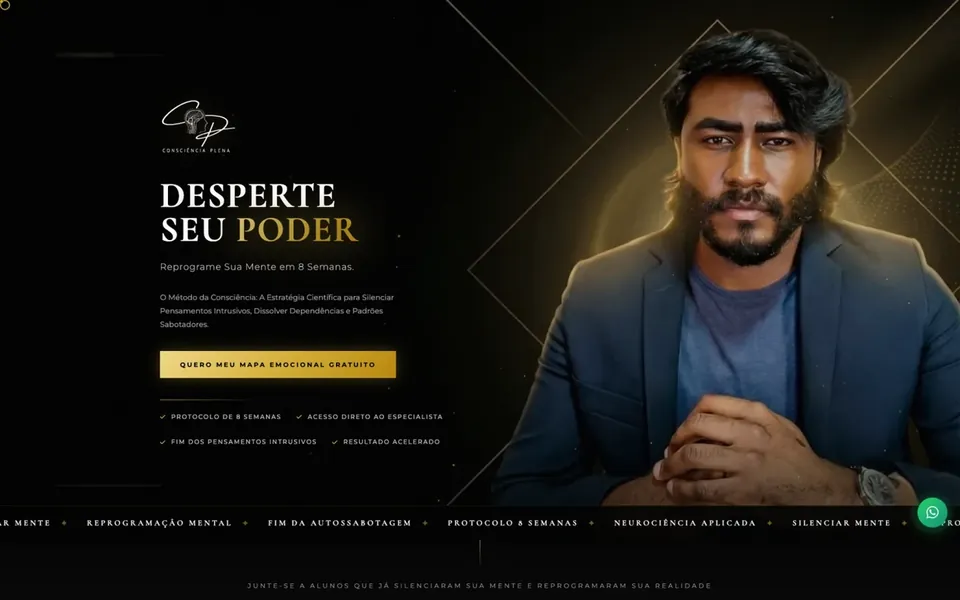 Site Método da Consciência, projeto da Virtus