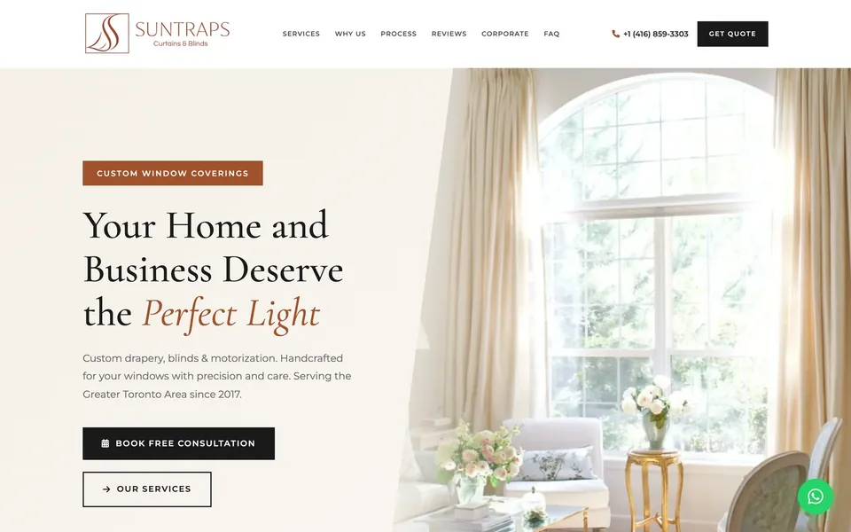 Site SuntrapS, projeto da Virtus